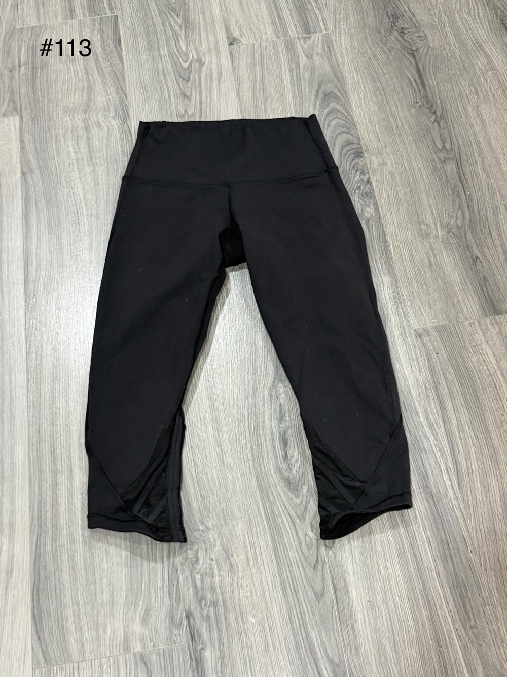lululemon athletica Black Capri Leggings